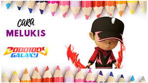 Punya bakat menggambar dengan 9 cara ini kamu bisa menjadikannya. Cara Melukis Boboiboy Galaxy Halilintar How To Draw Boboiboy Galaxy Thunderstorm Youtube