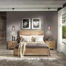 Bobbi Solid Wood Bed Home Bedroom Rustic Bedroom Furniture
