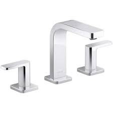 4.6 out of 5 stars 5,075. Kohler K 23484 4 Cp Polished Chrome Parallel 1 2 Gpm Widespread Bathroom Faucet With Pop Up Drain Assembly Faucetdirect Com