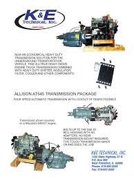 Jp (automatic transmissions) ltd tel +44 (0) 1934 852772 info@jpat.co.uk www.jpat.co.uk 1.36c. Allison Transmission Brochure Automatic Transmission Transmission Mechanics