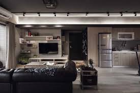 Express yourself with a custom masculine design created just for you by a professional designer. Minimalist Studio Apartment Design Bring Out A Masculine Impression Which Arranged With Wooden And Brick Accent Decor Roohome
