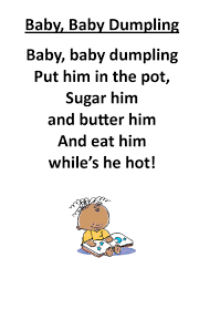 Itty Bitty Rhyme Baby Baby Dumpling Preschool Songs Rhymes Songs Poems About School