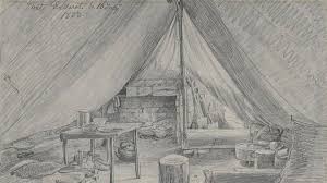 Inside A Digger S Tent On The Ballarat Diggings In 1853 By Eugene Von Guerard Australian Art Artist History Timeline