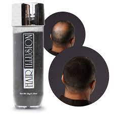 If the idea of getting a permanent caesar seems a bit insane, try black ice chromatone spray. Amazon Com Hair Illusion Black Real Hair Fibers For Thinning Hair 100 Natural Texture Non Synthetic Human Hair Fibers Bald Spot Cover Up For Women Men 18 Gram Beauty