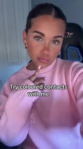 Try Coloured Contacts: Snowy Blue and Neala Green