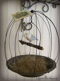 Bird In A Gilded Cage Poem Handmade Wire Bird Cage Hand Sculpted Birdcage Vintage Altered Bird Vintage Mixed Media Bird Vintage Rustic Birdcage Bird Nest Nature Bird Cage Nest Design Felt Birds