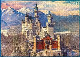1000 piece puzzles wooden puzzles mini puzzles. I Finished The Puzzle I Got For Christmas Eurographics Neuschwanstein Castle In Winter Germany 1000 Pieces I Am Not A Fan Of How Eurographics Puzzle Pieces Are All The Same Shape