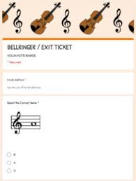 Violin Note Names Bell Ringer Exit Ticket Google Forms Editable Google images is proud to present our first weekly google art features! teachers pay teachers