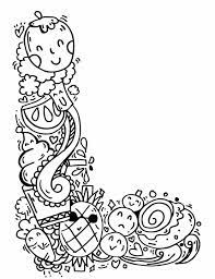 Karya doodle art nama dengan spidol. Alphabet L Doodle Art Elephant Bell Drawings Illustration Childrens Art School Artpal