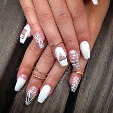 White And Clear Nails Coffin Nail And Manicure Trends Looking for trendy and chic nails?