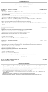 human resource generalist resume sample