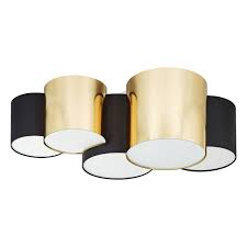 Eglo orme 20 wide black and gold led ceiling light $ 221.08. Mona Ceiling Light 5 Bulb Black Gold Lights Co Uk