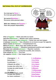 Expressions Pays Et Nationalites Expressions Expressions Idiomatiques Expressions Francaises