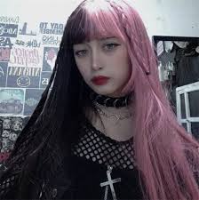 Black And Pink Striped Wig Pin On Wigs