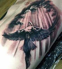 60 Icarus Tattoo Designs For Men Manly Greek Mythology Ideas Icarus Tattoo Angel Tattoo Designs Greek Tattoos