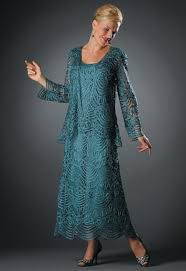 Taupe Crocheted Silk Mother Of The Bride Dress Ensemble With Tea Length Dress And Jacket Light A Bride Dress Patterns Mother Of Bride Outfits Occasion Dresses