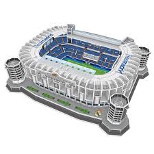 The real madrid stadium is more commonly known by the name of its founder, santiago bernabeu, and is used to host real madrid´s 1st team matches and the occasional concert. Real Madrid Santiago Bernabeu Stadion 3d Puzzle