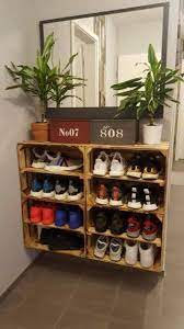 Schuhregal aus schuhkartons schuhregal selber bauen efinewines. 2x Flamed Fruit Box With Middle Board Shelf Einfaches Wohndekor Obstkisten Mobel Zum Selbermachen