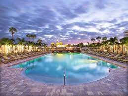 We were on the top 2nd level, no at night the garden was lit with lanterns, and there was a fire pit. Postcard Inn On The Beach St Pete Beach Fl What To Know Before You Bring Your Family