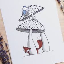 Disegni E Illustrazioni Di Mondi Fantastici Drawingfish Nel 2020 Disegni Illustrazione Schizzi Semplici