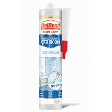 If you are not confident in the art of silicon,i suggest that you fill your bath up with water,put a silicon bead around bath,then add a plastic d bead or quadrant to cover the silicon. Unibond Anti Mould Kitchen Bathroom Sealant Ivory 274g Wickes Co Uk