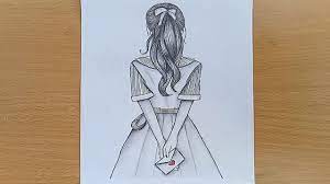 My all drawing from farjana drawing and mukta easy drawing. How To Draw A Girl With Envelope Pencil Sketch Step By Step Youtube