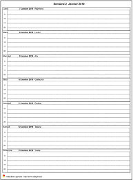 Changer de date et d'heure. Calendrier Hebdomadaire De Format Portrait Avec Grille Horaire
