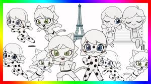 Soon marinette and adrien transform into ladybug and cat noir. Ladybug Coloring Book Pictures Miraculous Ladybug Kwami Coloring Pages For Kids Cat Noir Marinette Youtube
