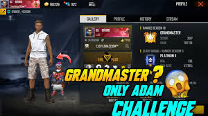 Free fire is the ultimate survival shooter game available on mobile. Gold To Grandmaster Season 19 Only Adam Challenge To Grandmaster Free Fire Rank Season 19 Youtube