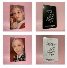 Moonbyul Official Photocard Set Mamamoo 2nd Album Reality In Black Photo Card Photocard Mamamoo Moonbyul