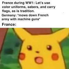 France During WW1 Let's Use Color Uniforms, Sabers, And Carry ...