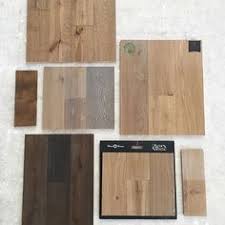 The stained wood plank wall, floating vanity, and cute white penny tiles work together without competing: Studio Mcgee On Instagram Decisions Decisions Which Is Your Fave Windsongproject Studio Mcgee White Oak Engineered Hardwood House Flooring