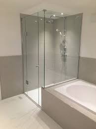 Frameless Shower Enclosure Installed Over Bath End East London Bathroom Remodel Shower Frameless Shower Enclosures Bath Shower Enclosures