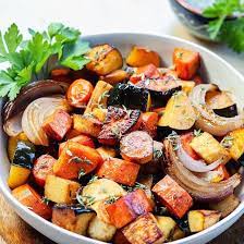 Balsamic Roasted Root Vegetables Give It Some Thyme Recipe Root Vegetables Recipes Roasted Root Vegetables Roasted Root Veggies