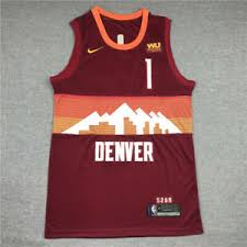 Denver nuggets 55 dikembe mutombo basketball jersey navy blue throwback. Denver Nuggets Basketball Jerseys For Sale Ebay