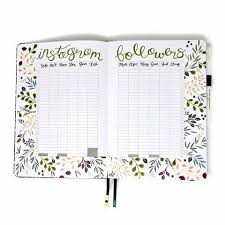 Setting Up A Social Media Planner In Your Undated Planner Social Media Planner Dot Grid Journal Hand Lettering Practice