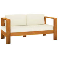 Maybe you would like to learn more about one of these? Vidaxl Garden Sofa With Cushion 55 1 Solid Acacia Wood Cream White Vidaxl Com