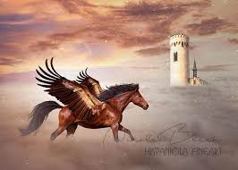 Pegasus Hintergrund Vorgefertigte Kulisse Digitaler Etsy Digital Backdrops Backdrops Digital Artists