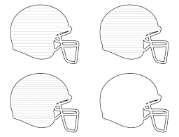 Printable Football Helmet Template