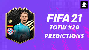 Fifa 21 features four item types: Fifa 21 Totw 20 Predictions Neuer Varane Foden Dexerto