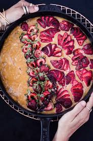 Olive Oil Cake With Balsamic Glazed Strawberries Ricotta Cornmeal Recipe In 2020 Olive Oil Cake Roasted Strawberries Baking With Olive Oil