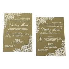 Gold Mirror Acrylic Custom Invitation card | Spanish Wedding Invitation  Card AML-480 - Raniti LLC - Custom Invitations & Stationery