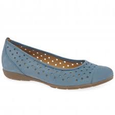 Women S Blue Flat Shoes Blue Women S Flats Gabor Shoes