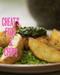 Doe eerst de pijnboompitjes in een vijzel of keukenmachine en maal. Jamie Oliver New Recipe Jamie S Cheats Fish Chips Jamie S 7 Ways Facebook