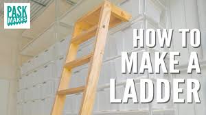 This project was made by adhering pine planks to the cross beams of an open ladder using l brackets. How To Make A Ladder Youtube
