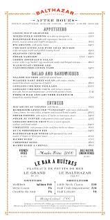 Art Of The Menu Balthazar Cafe Menu Design Menu Design Bistro Menu