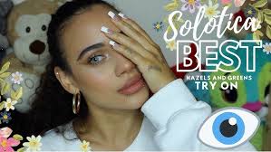 Best Green Contact Lenses For Natural Dark Brown Eyes |Solotica Lenses!