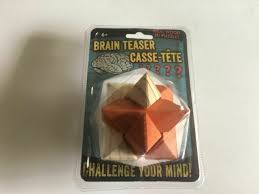 A brain teaser is a form of puzzle that requires thought to solve. Real Wood 3d Puzzle Brain Teaser Casse Tete 3x3 With Instruction For Sale Online Ebay