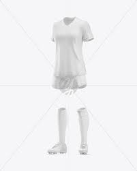 Download Women S Football Kit Mockup Half Side View In Apparel Mockups On Yellow Images Object Mockups