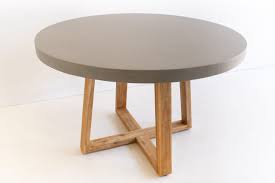 1 2m Antwerp Round Elkstone Dining Table Grey Light Honey In 2021 Round Dining Table Round Concrete Dining Table Wood Legs